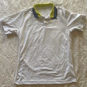 White Adidas Freelift polo